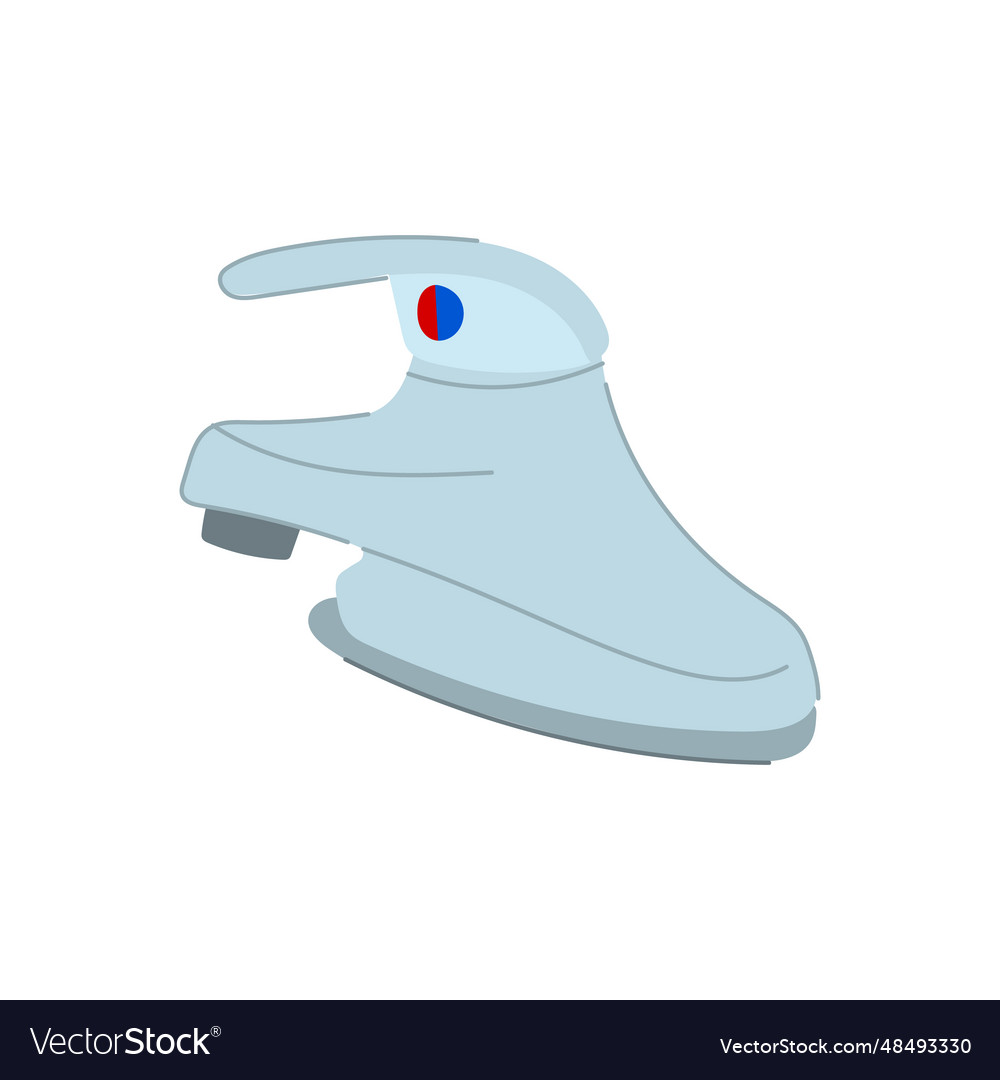 Wash faucet cartoon vector image Wash faucet cartoon