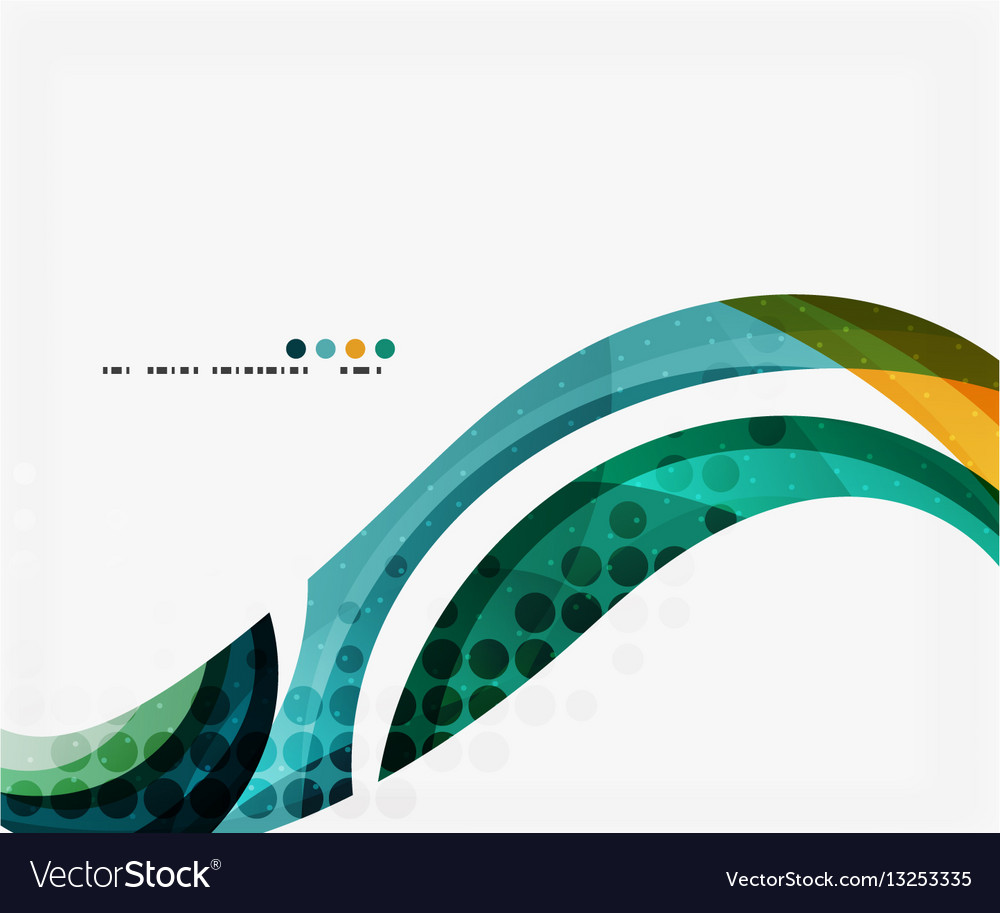 Beautiful colorful wave template