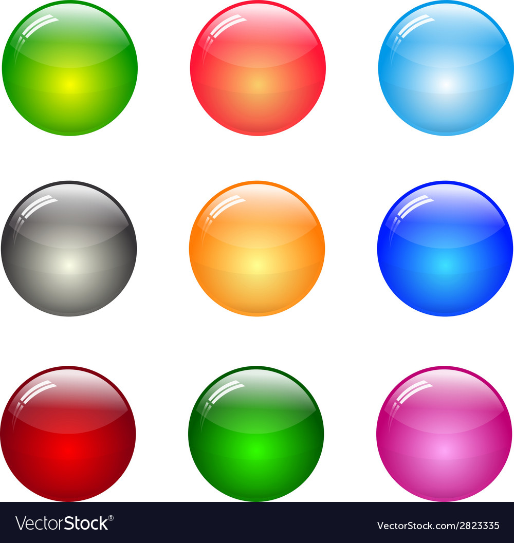 Round set of different color backdrops Royalty Free Vector