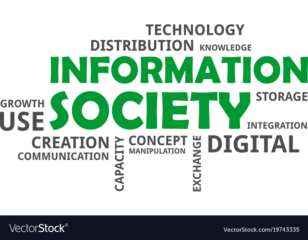 Word cloud - information society