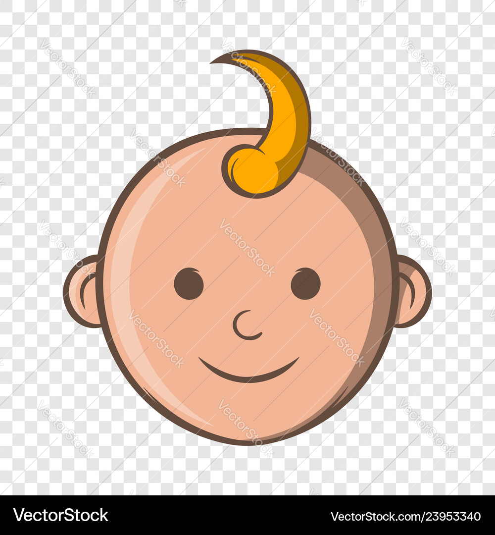 Baby Face Icon Cartoon Style Royalty Free Vector Image