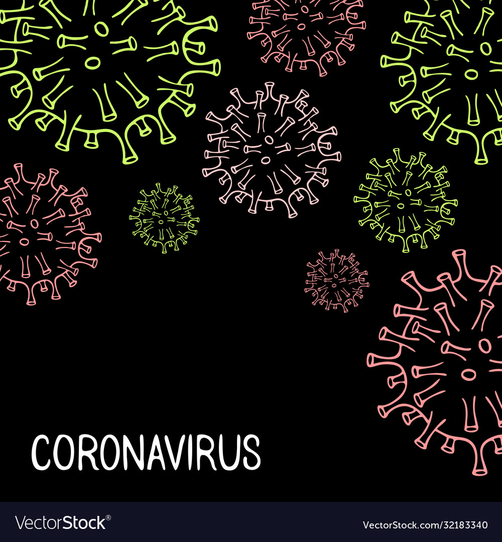 Banner on theme ncov coronavirus 2019