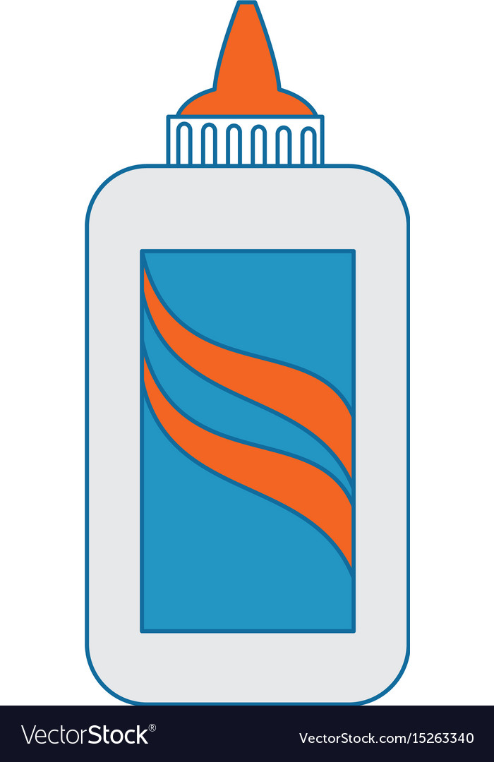 Bottle glue Royalty Free Vector Image VectorStock