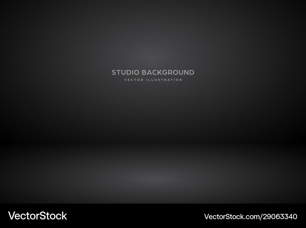 Empty black gray studio abstract background Vector Image