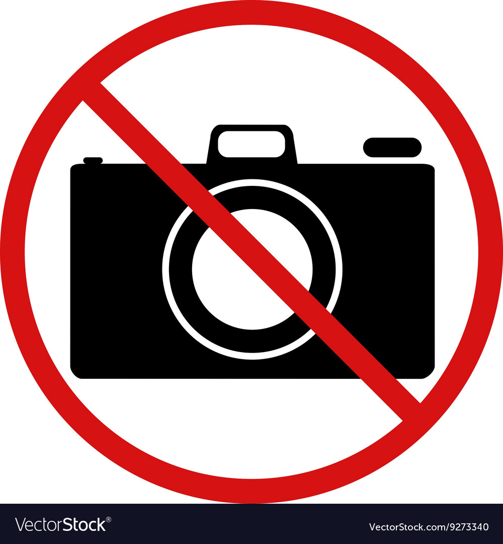 No photo forbidden sign on white Royalty Free Vector Image, forbidden 