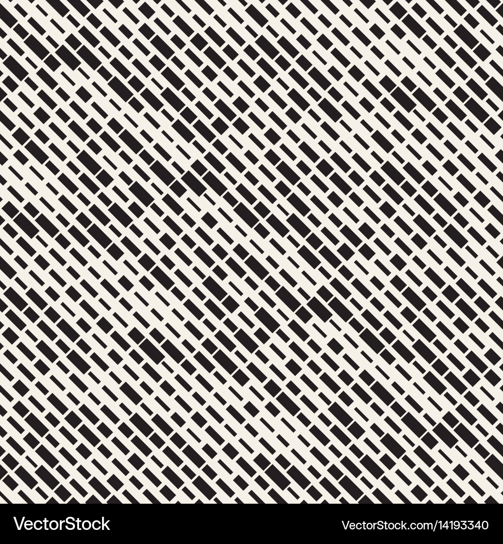 Seamless black and white irregular dash Royalty Free Vector