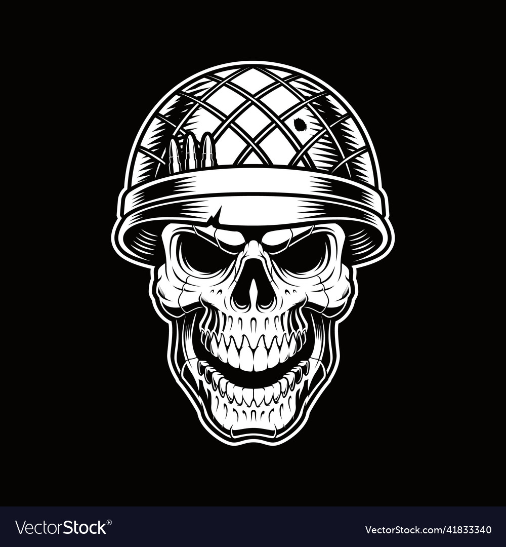 Skull Soldier Royalty Free Vector Image - Vectorstock