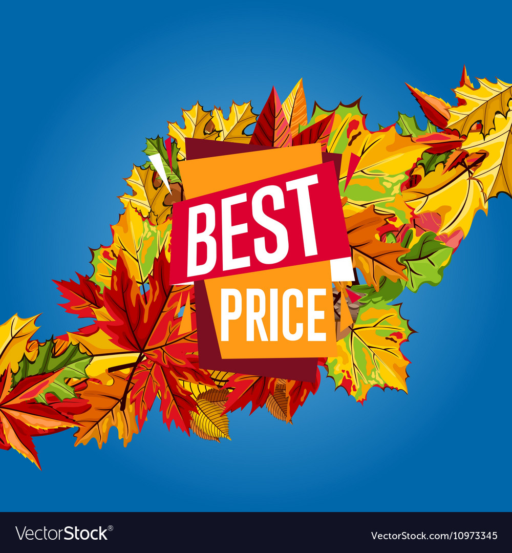 Autumn sale banner discount template