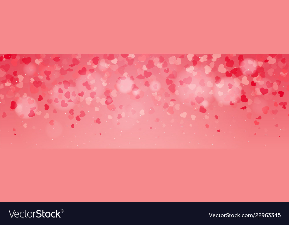 Falling valentine herzen confetti hintergrund