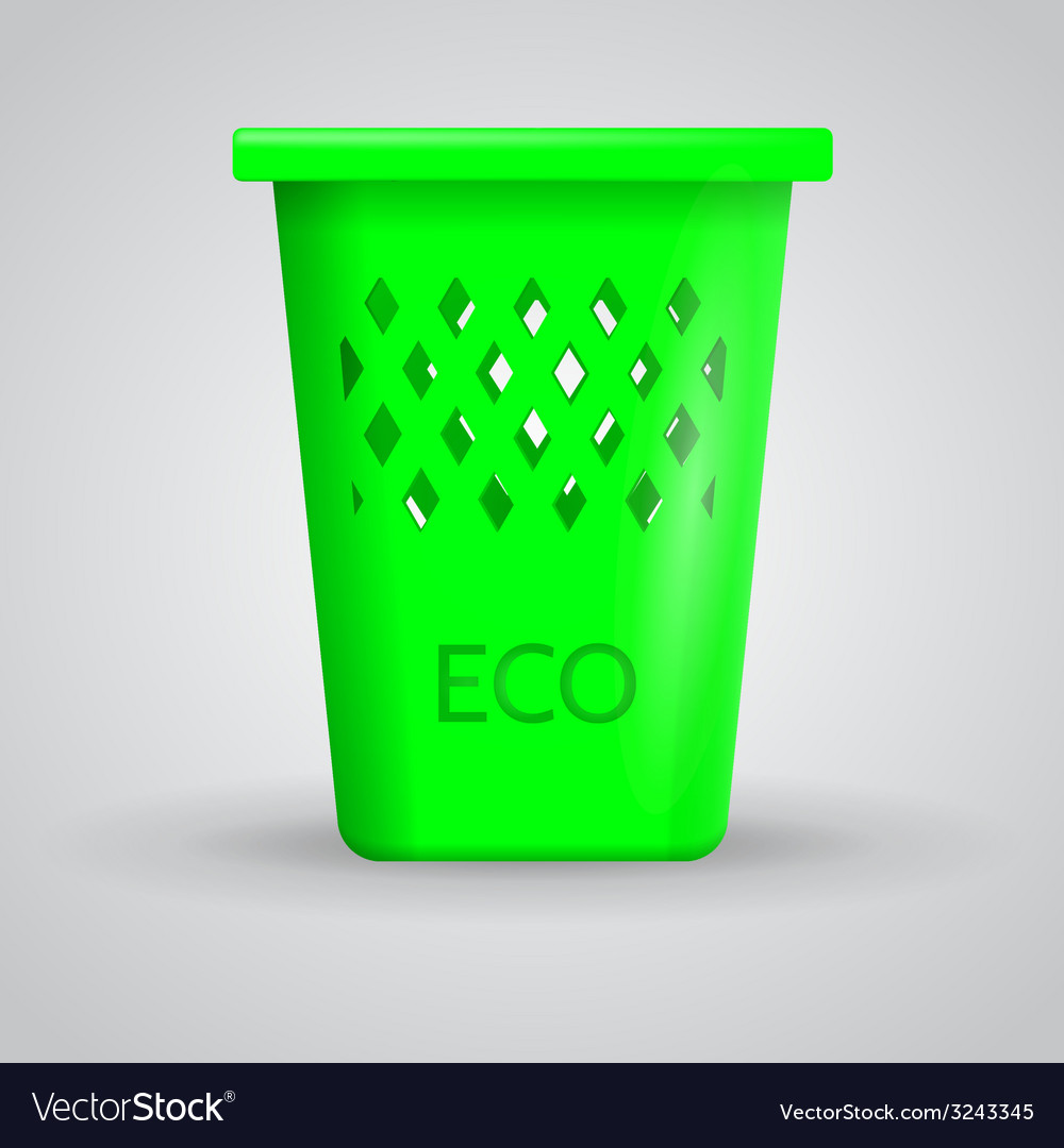 green dust bin