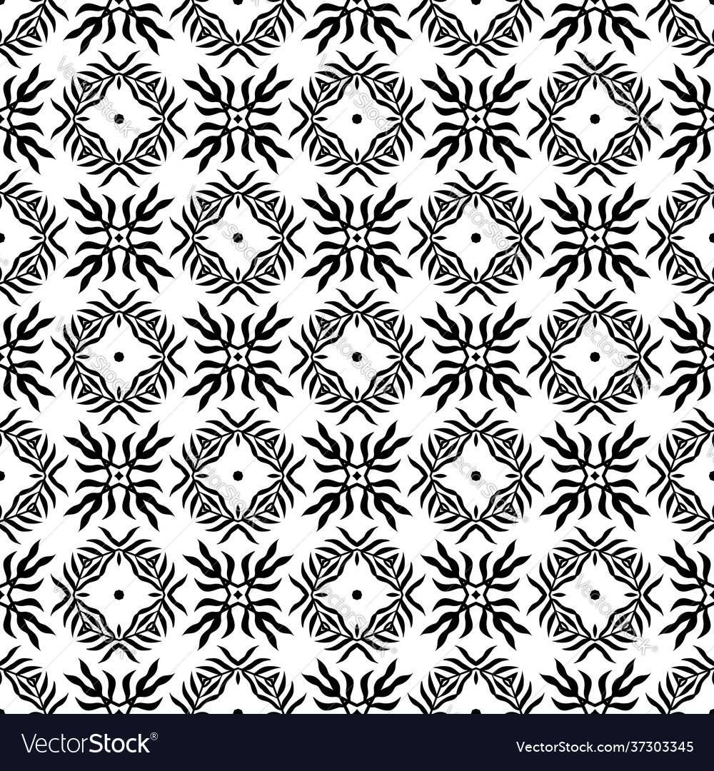 Seamless geometry black and white pattern