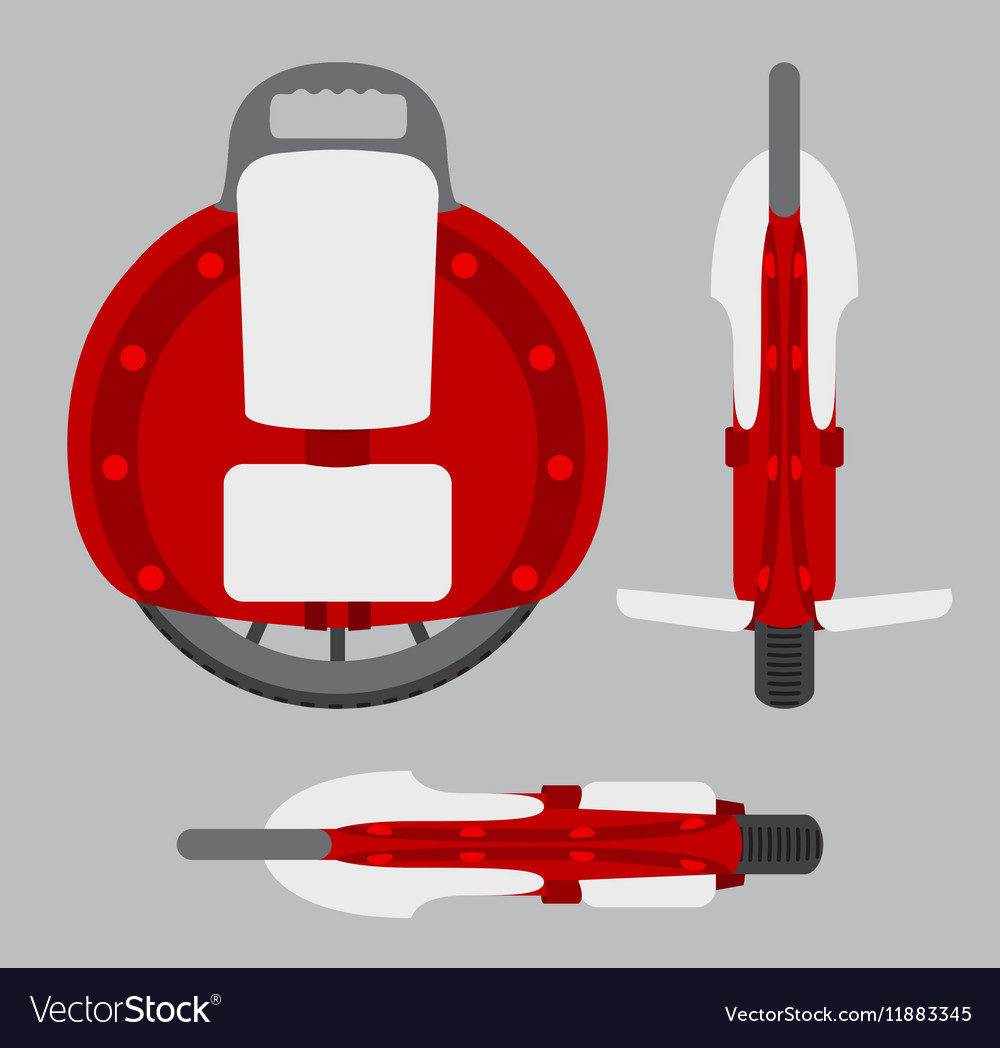 Self balancing electric unicycle concept modern Vector Image