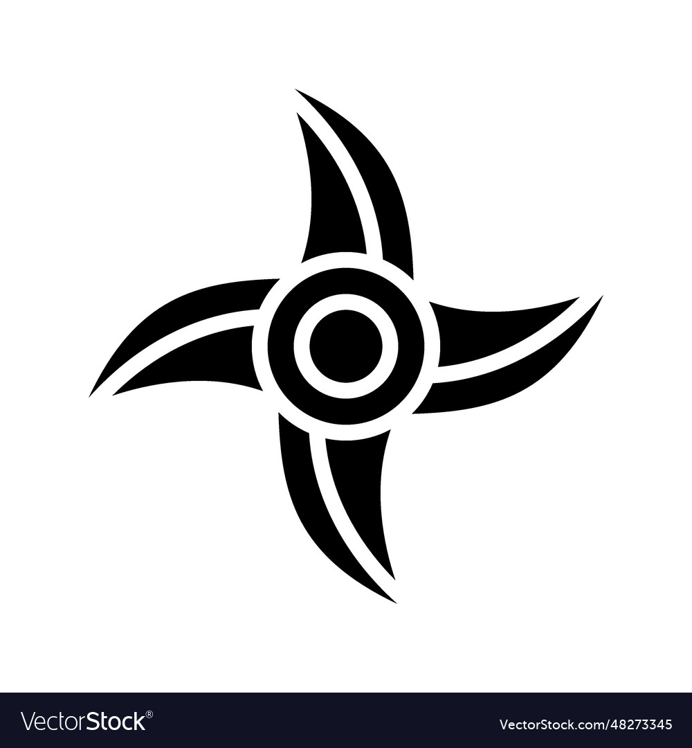 Shuriken icon Royalty Free Vector Image - VectorStock