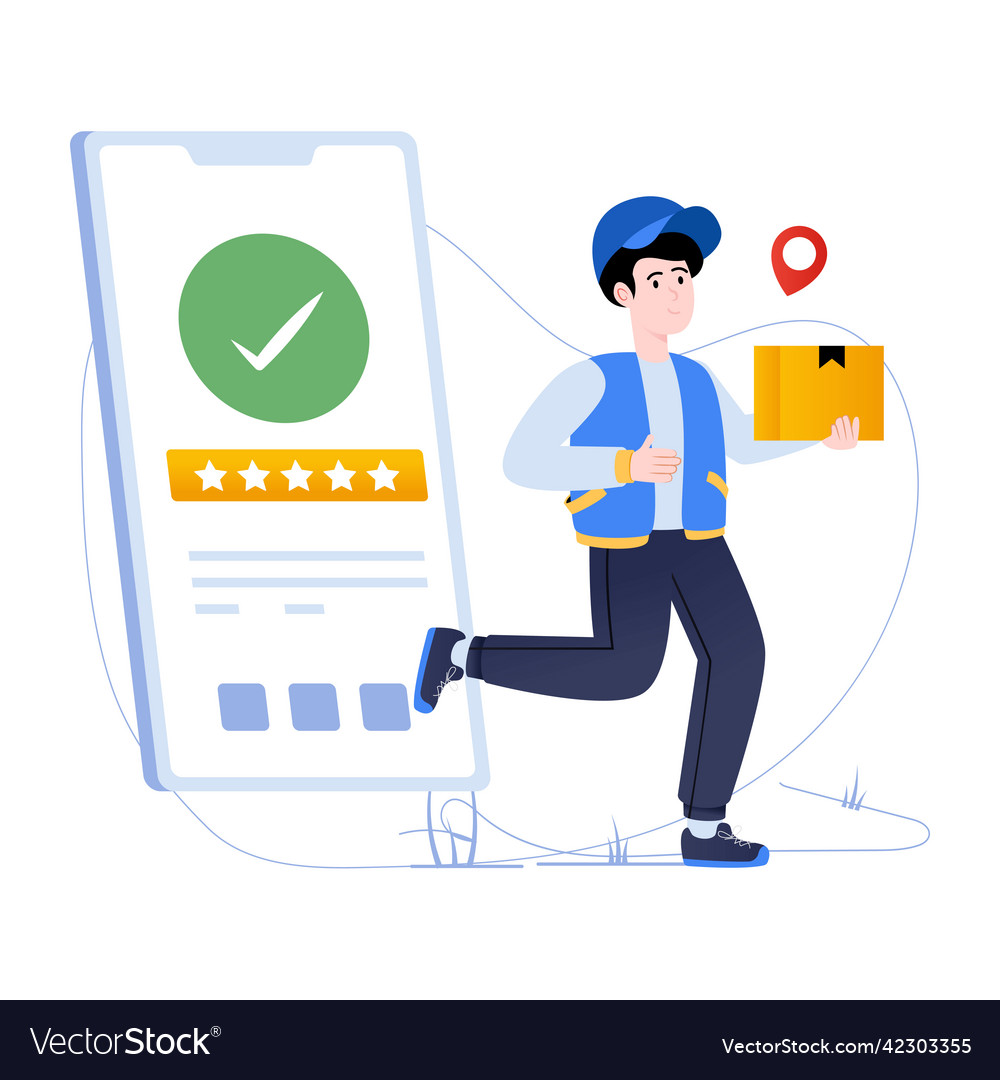 Delivery tracking Royalty Free Vector Image - VectorStock