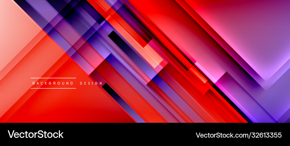 Dynamic lines on fluid color gradient trendy Vector Image