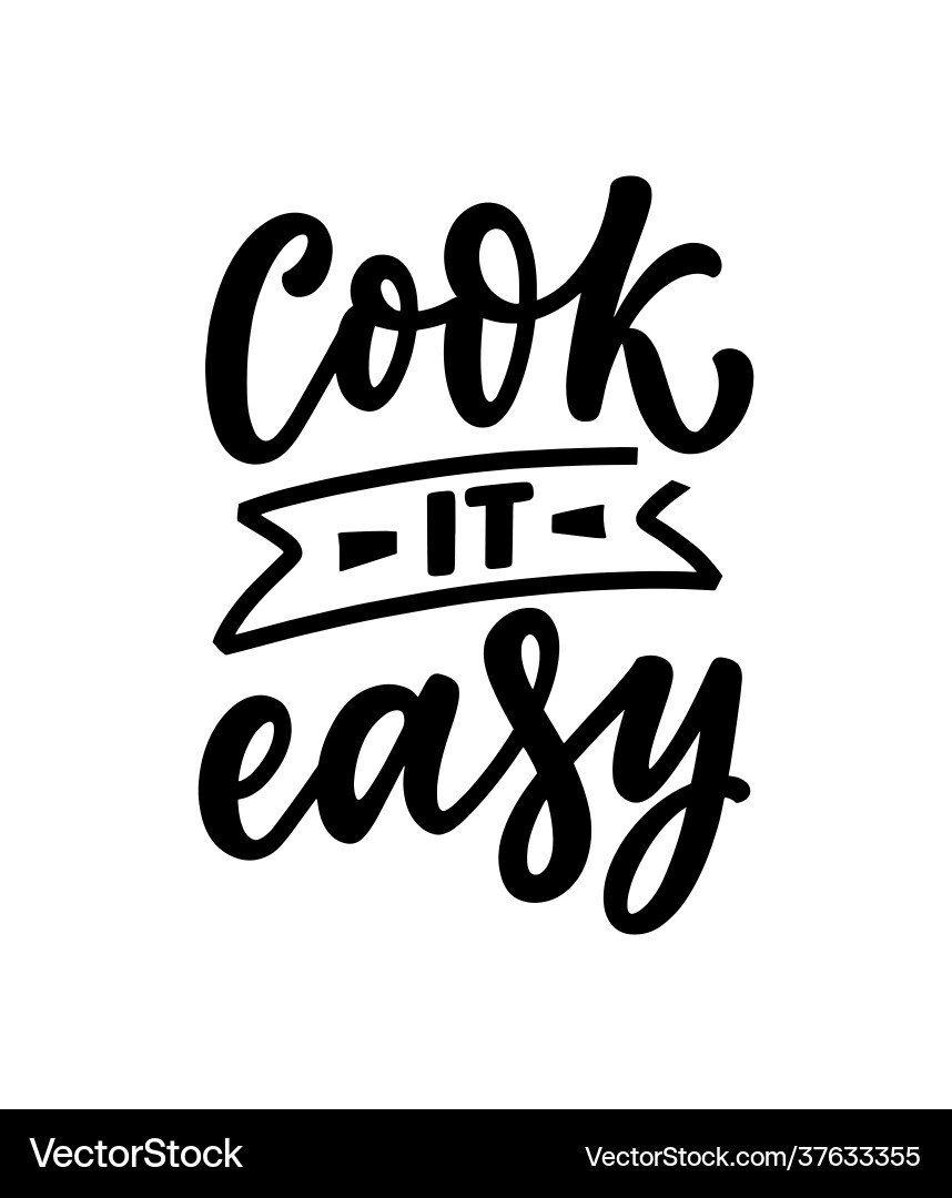 Hand drawn lettering quote in modern calligraphy Vector Image