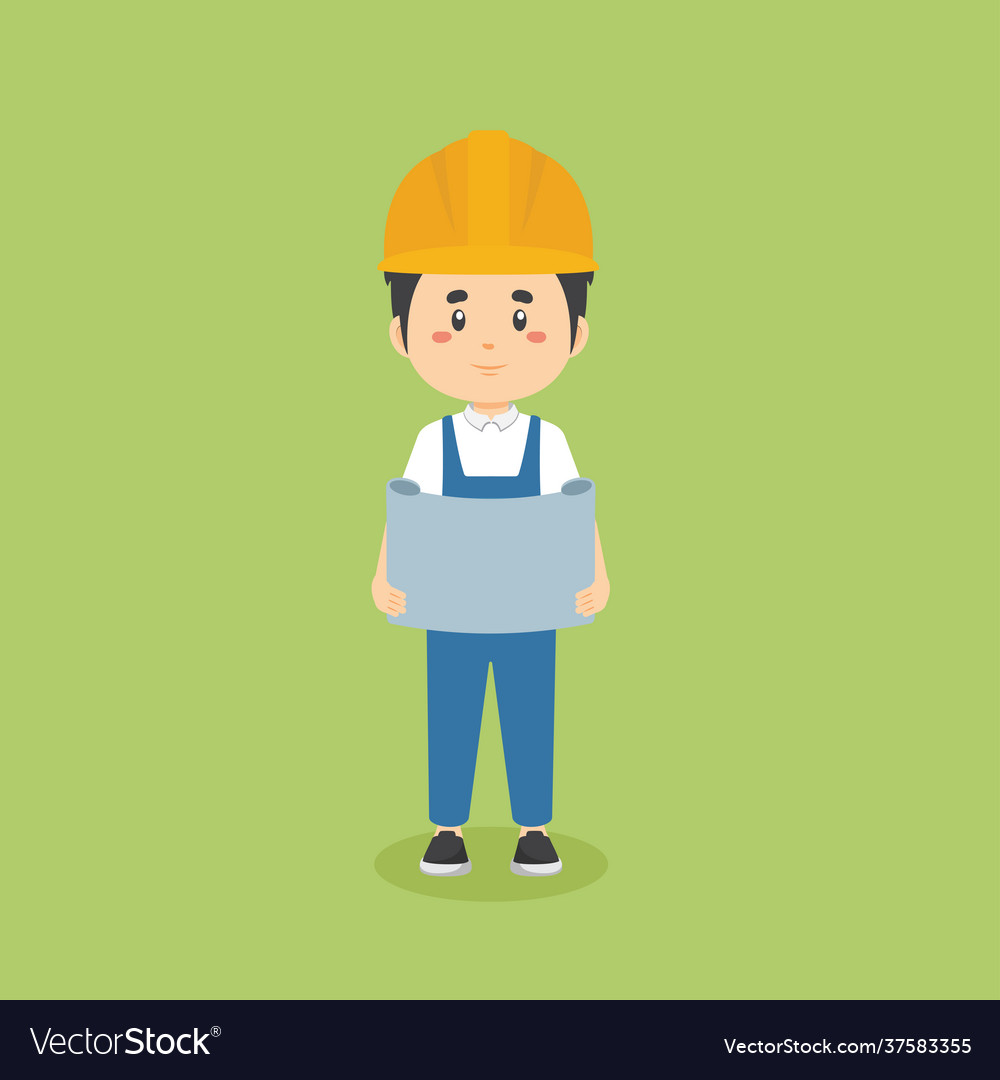 Stock construction workers with activities Vector Image