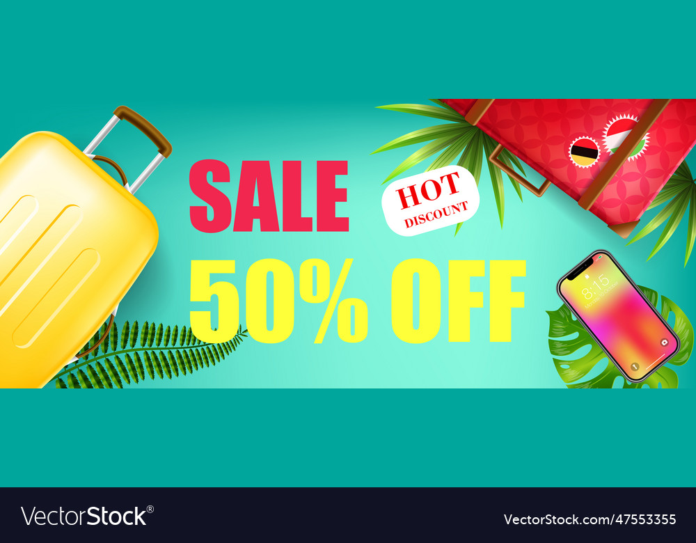 Summer sale fifty percent off hot discount