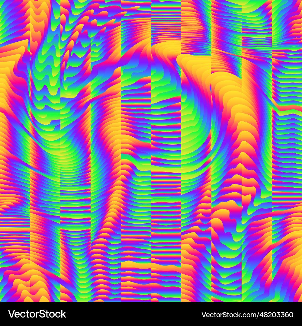 Abstract colored geometric seamless pattern Vector Image