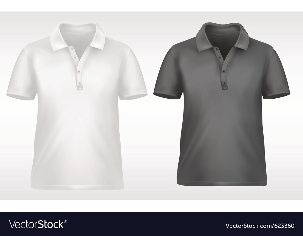 black polo shirt design template