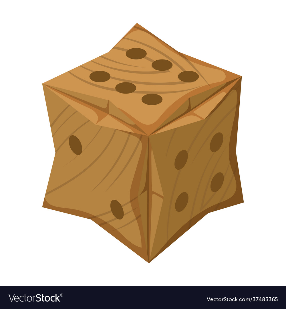 Game dice iconcartoon icon isolated