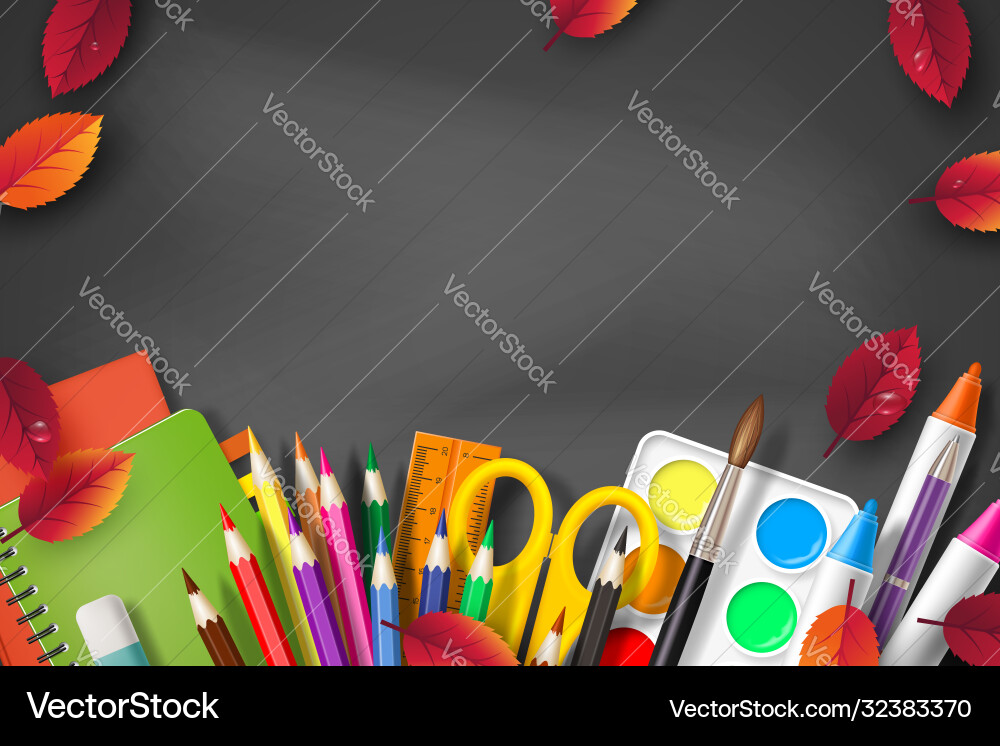 Back To School Typography Design Royalty Free Vector Image