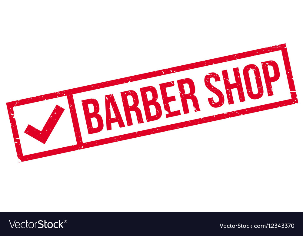 Barber shop stamp Royalty Free Vector Image - VectorStock