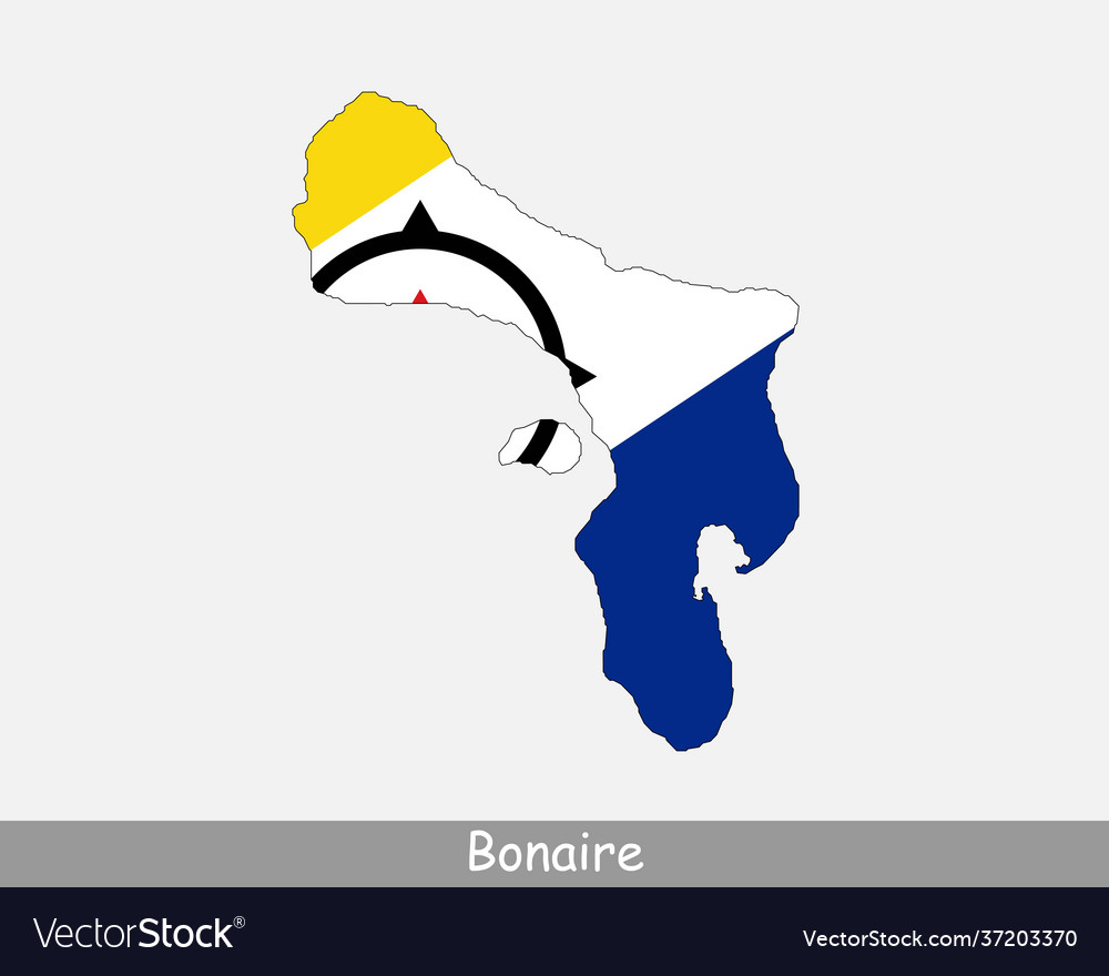 Bonaire map flag