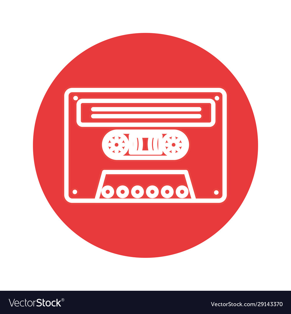 Cassette nineties retro isolated icon