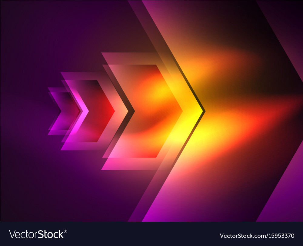 Digital technology glowing arrows Royalty Free Vector Image