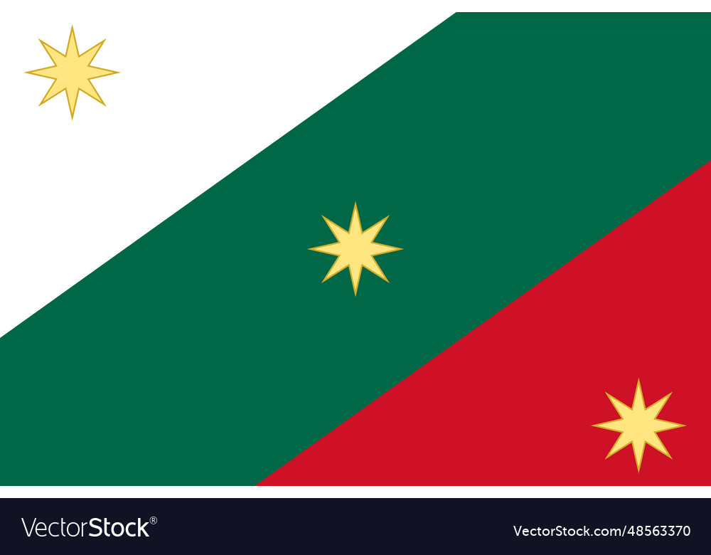 Former barbadian historic first flag Royalty Free Vector