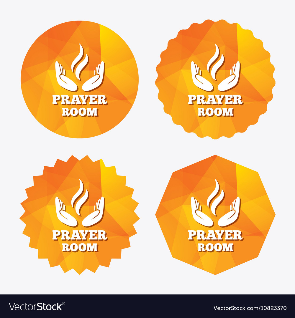 Prayer room sign icon religion priest symbol