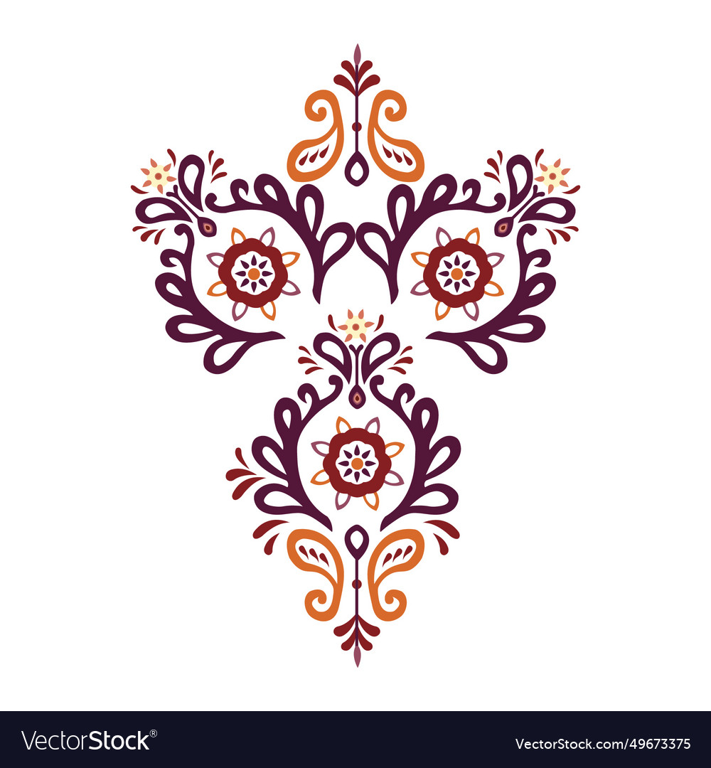 A vibrant red and orange pattern