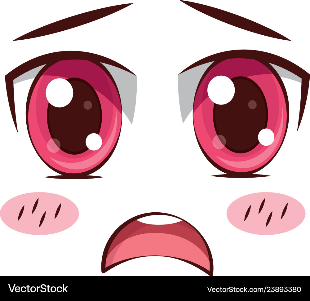 Face expression cartoon Royalty Free Vector Image