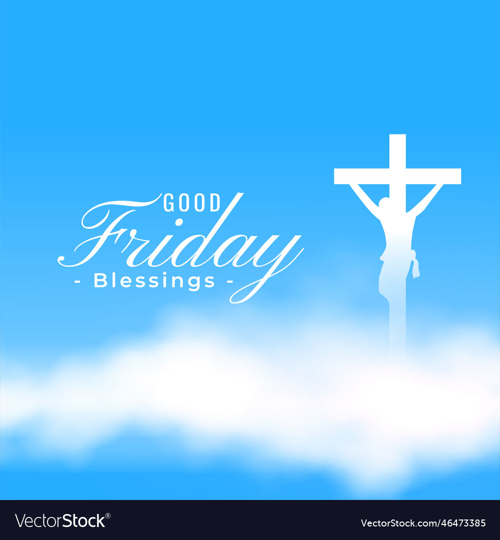 Beautiful good friday religious background for Vector Image