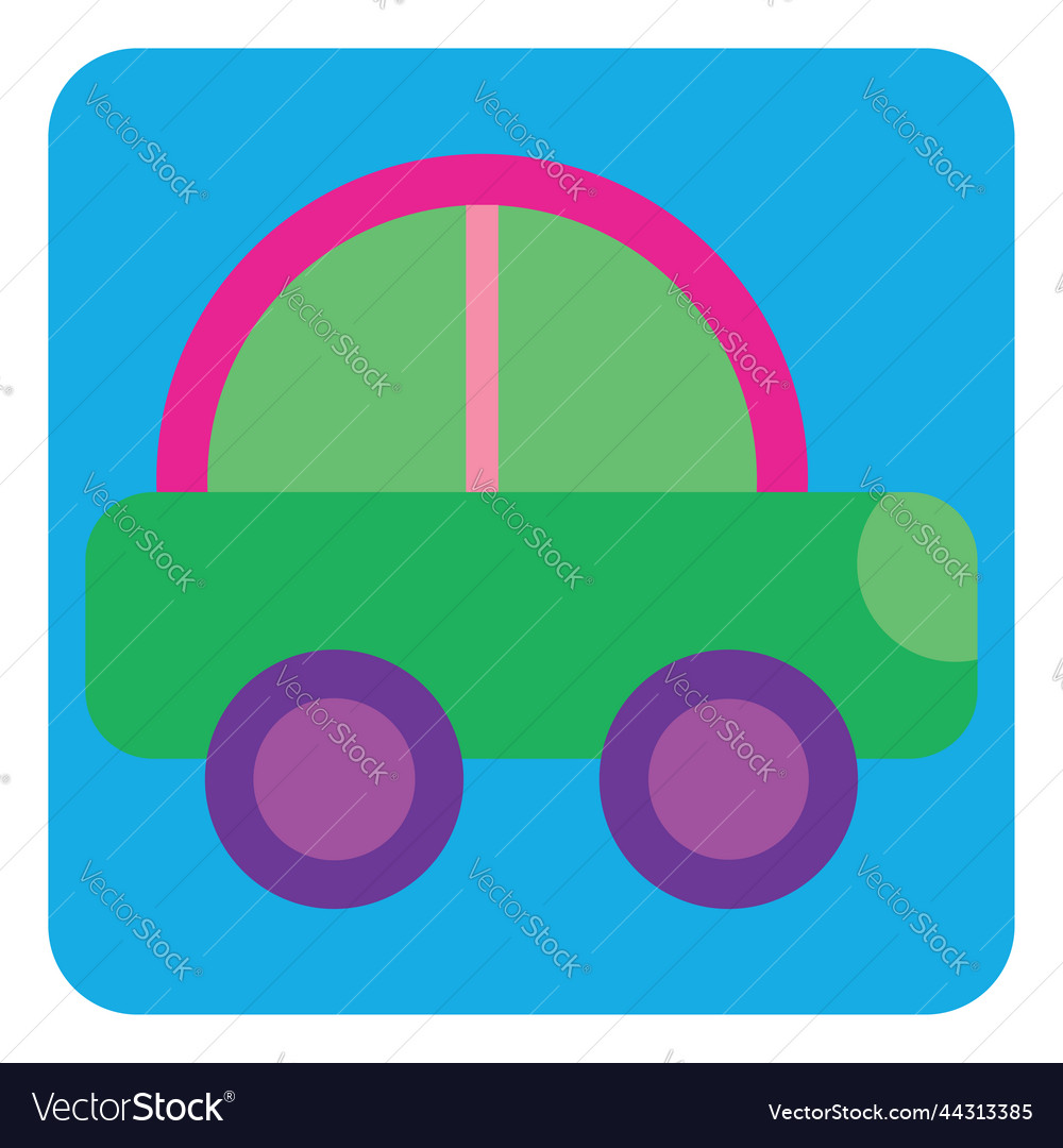 Car toy on a white background