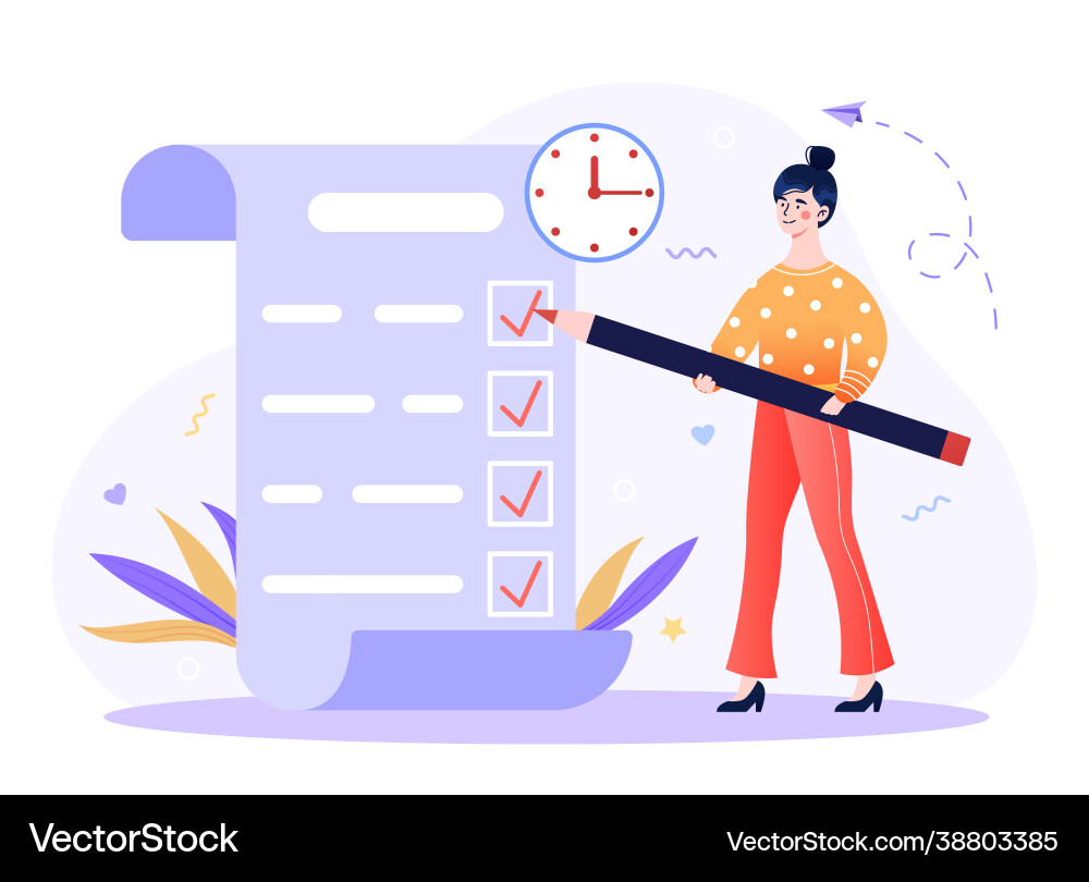 Concept time management Royalty Free Vector Image