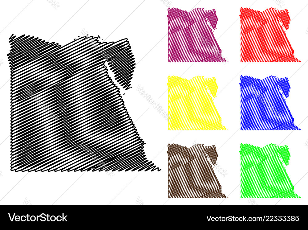 Egypt map Royalty Free Vector Image - VectorStock