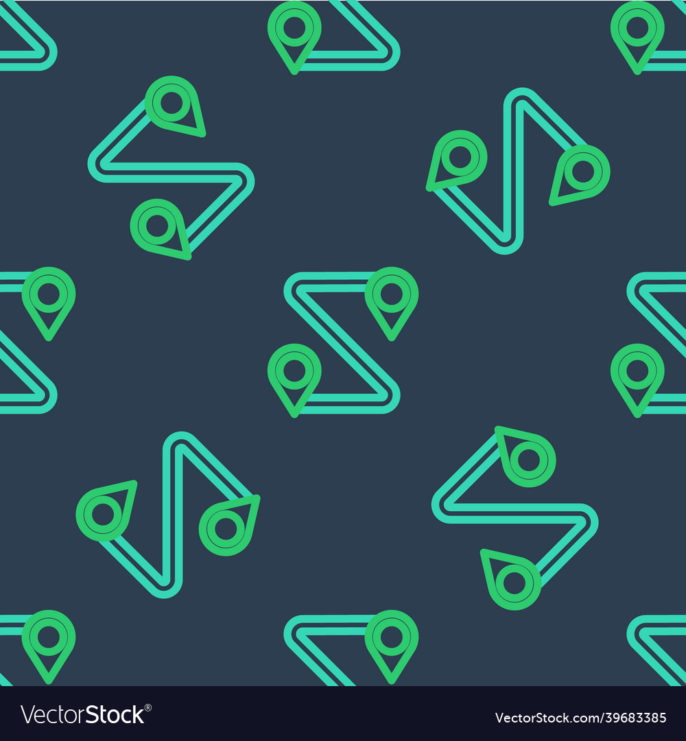 Line route location icon isolated seamless pattern