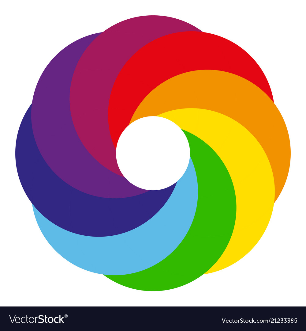 Download Rainbow circle logo Royalty Free Vector Image - VectorStock