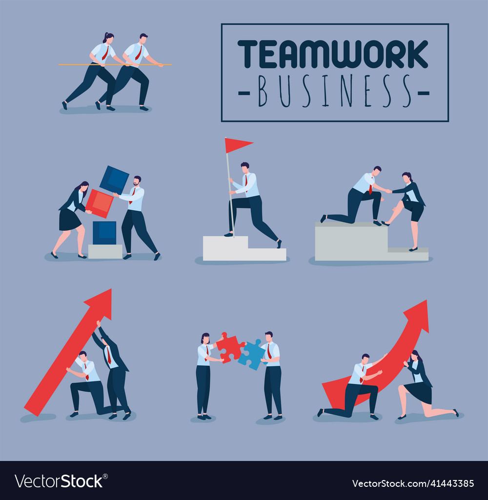 Teamwork business banner