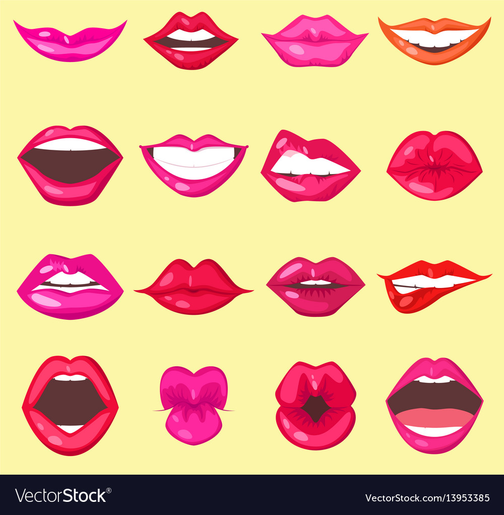 Woman lips Royalty Free Vector Image - VectorStock