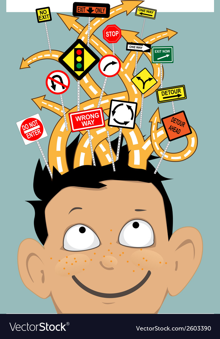 Attention deficit hyperactivity disorder Vector Image