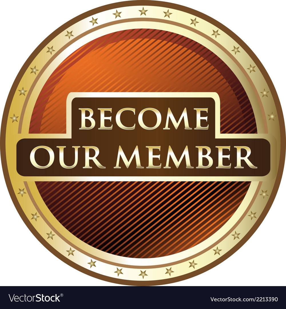 Become Our Member Royalty Free Vector Image - Vectorstock