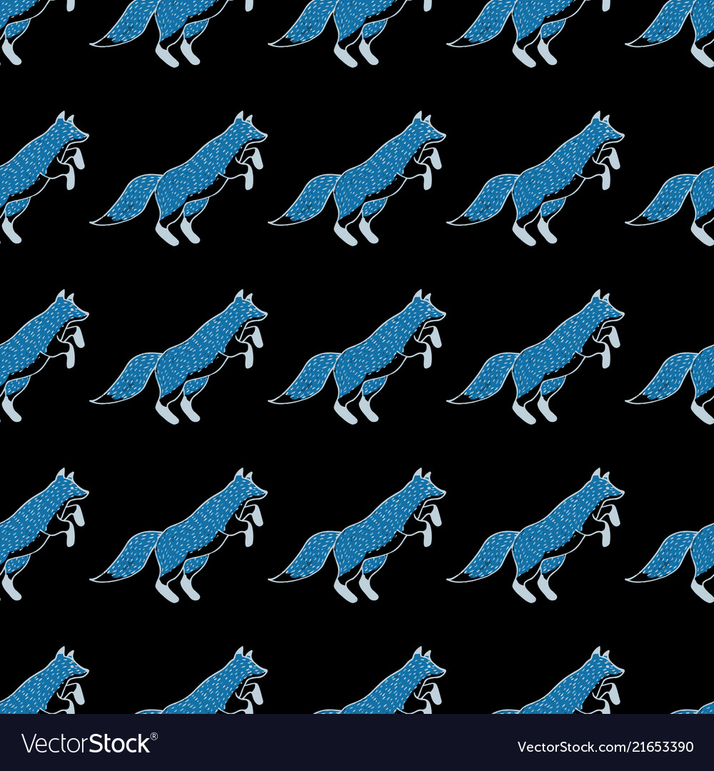 Funny foxes seamless pattern for your design