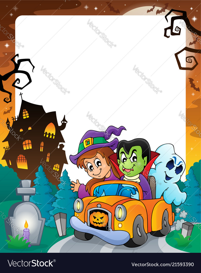 Halloween Theme Frame 5 Vector Image Halloween Theme Frame 5 Vector Image