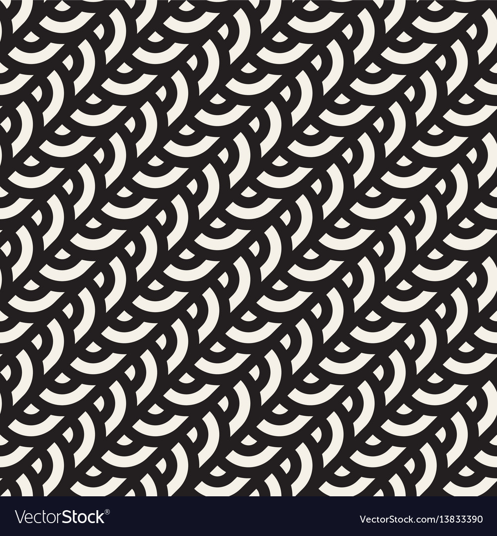 Seamless monochrome pattern abstract stripy