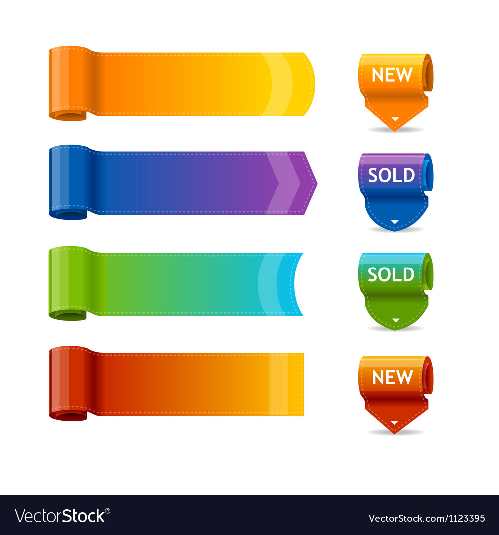 Colorful text box templates Royalty Free Vector Image