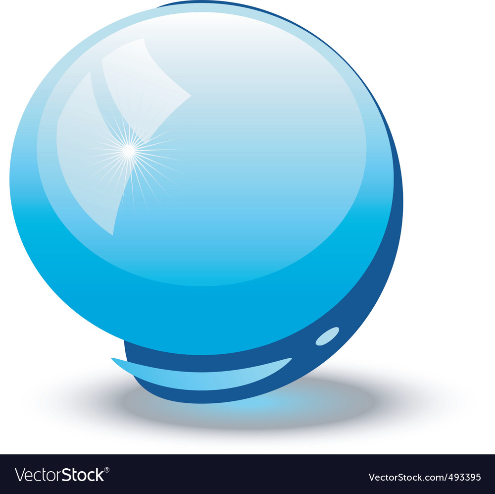 Glass ball Royalty Free Vector Image VectorStock