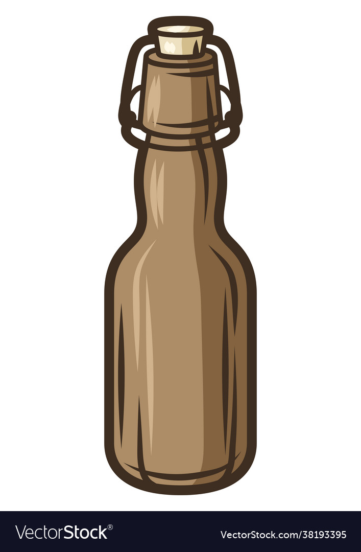 Glass beer bottle object